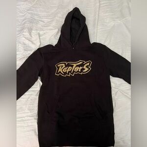 Toronto Raptors Black & Gold Medium Hoodie